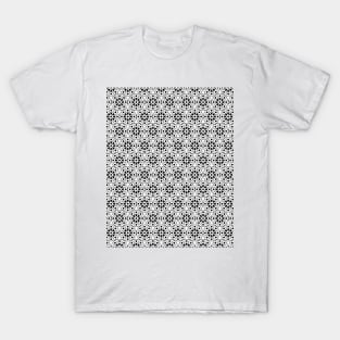 black textured seamless spots pattern design T-Shirt